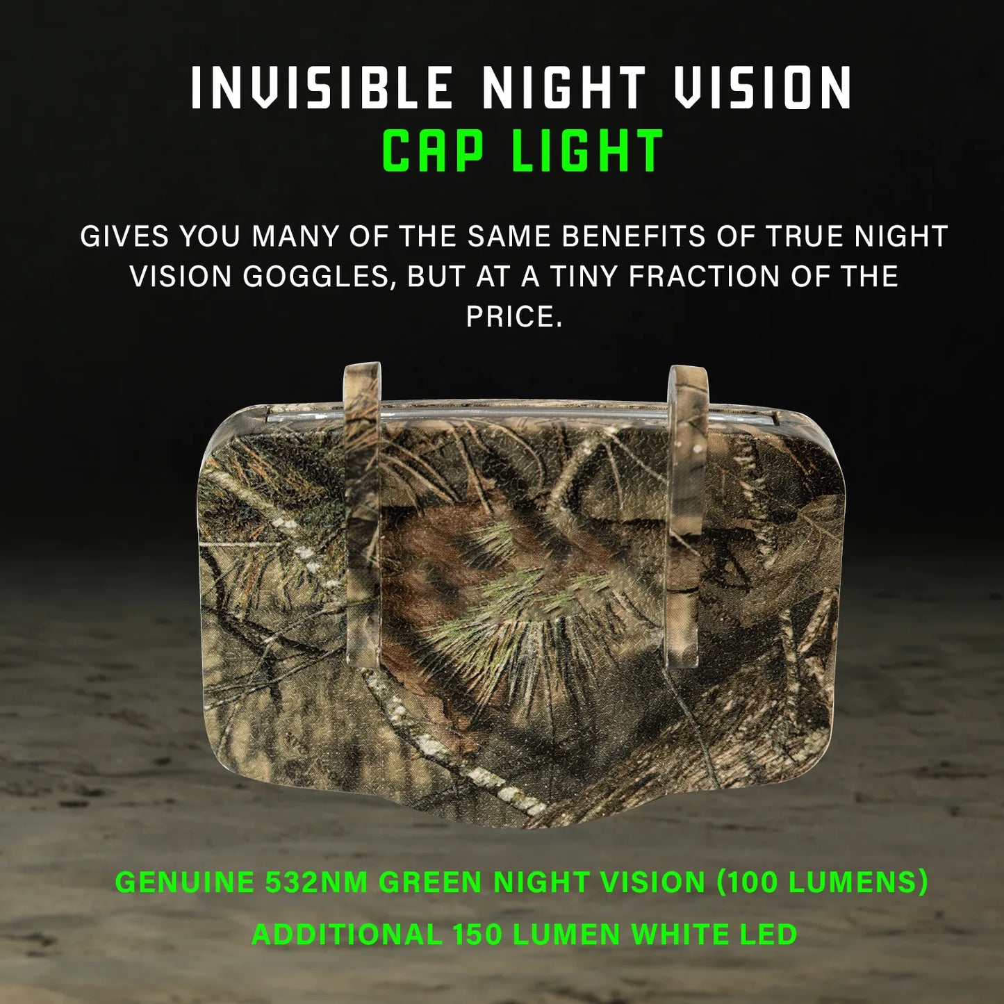 Invisible Night Vision Cap Light