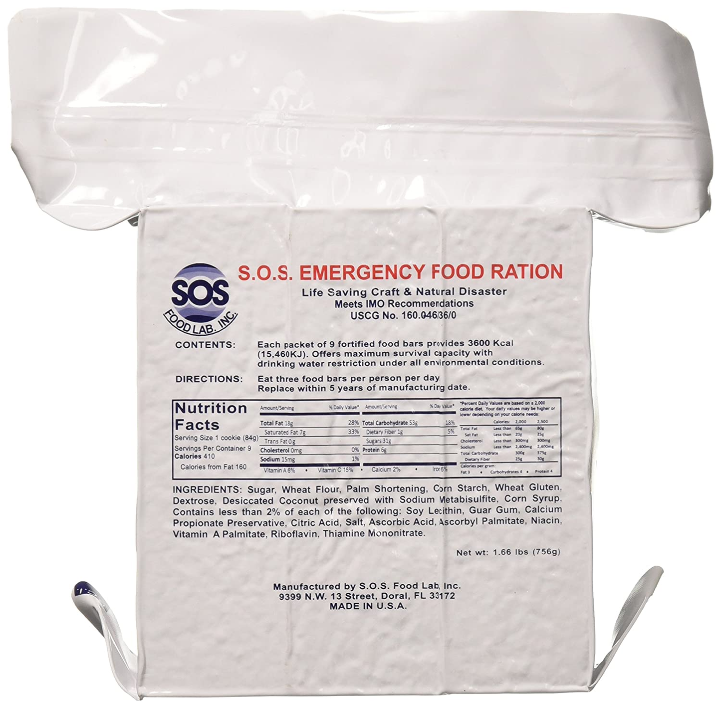 s.o.s. emergency food ration