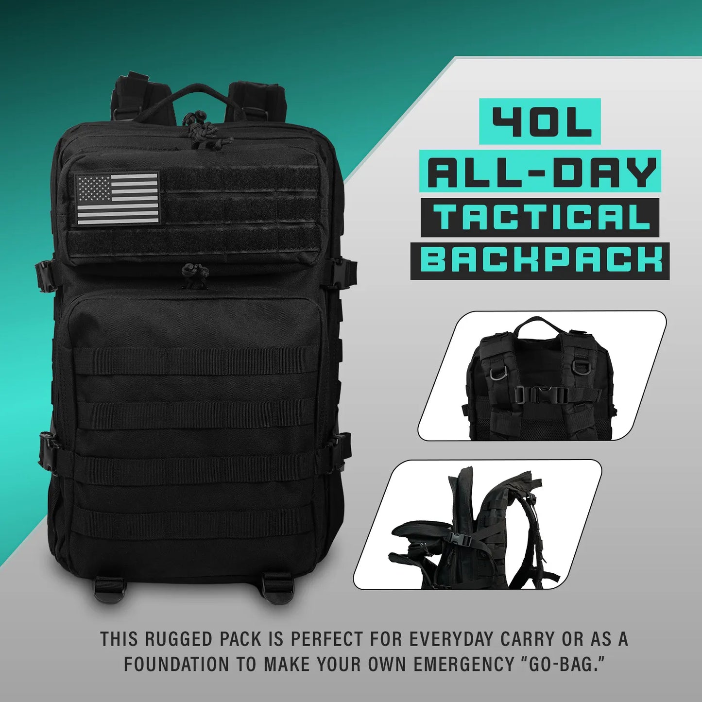 40L All-Day Tactical Backpack