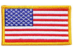 USA flag patch